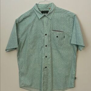 Howler Brothers Teal Patterned Casual Shirt